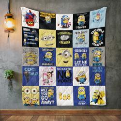 Minion Album Covers Quilt Blanket and Home Decor