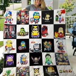 Minion Avengers Quilt Blanket M100604  Quilt and Home Decor