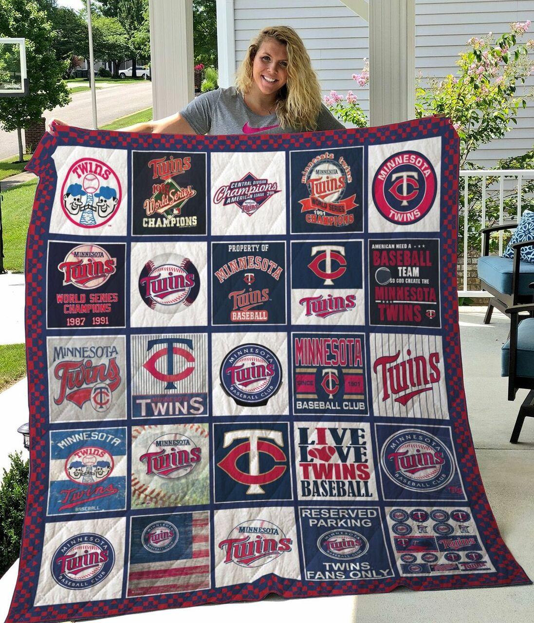 Minnesota Twins Quilt Blanket and Home Decor