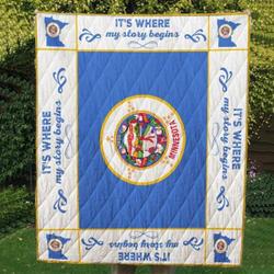 Minnesota V1 Blanket Th0807 Quilt and Home Decor