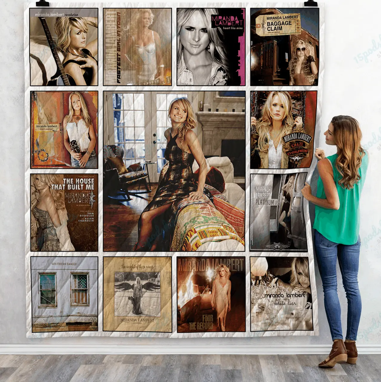 Miranda Lambert Albums Quilt Blanket 02 and Home Decor