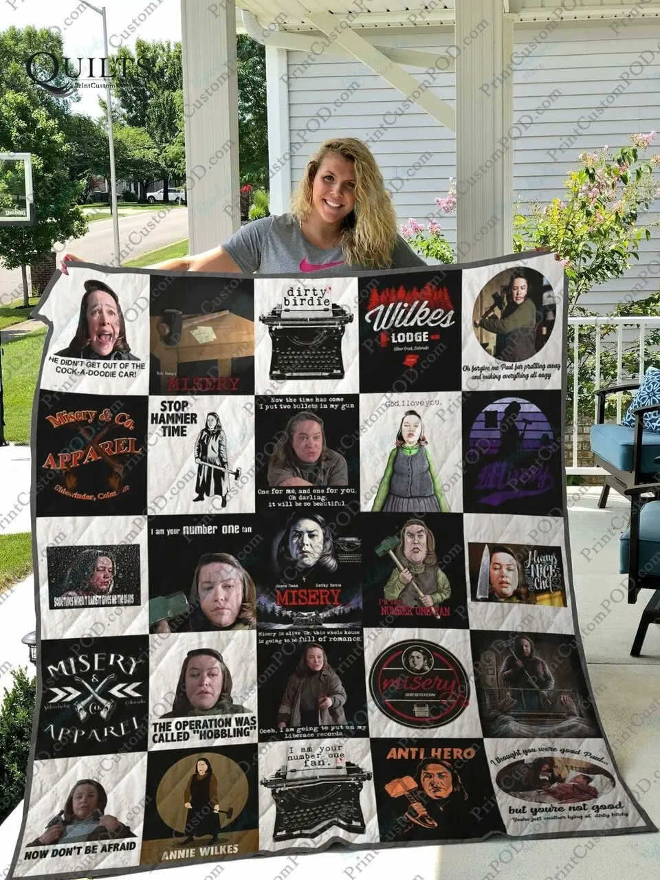 Misery Quilt Blanket For Fans Ver 25 and Home Decor