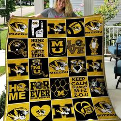 Missouri Tigers Quilt Blanket B070624  Quilt and Home Decor
