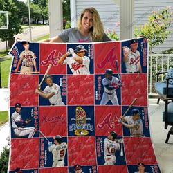 Mlb Atlanta Braves Quilt Blanket 03 and Home Decor