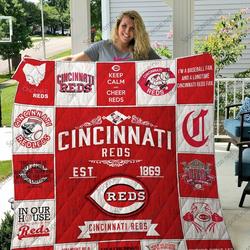 Mlb Cincinnati Reds Quilt Blanket and Home Decor