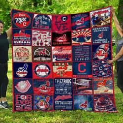 Mlb Cleveland Indians Quilt Blanket and Home Decor