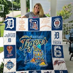 Mlb - Detroit Tigers Quilt Blanket and Home Decor