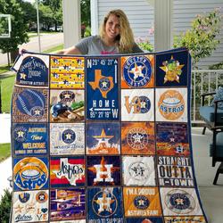 Mlb Houston Astros Quilt Blanket and Home Decor