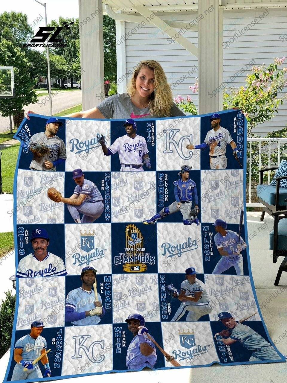 Mlb Kansas City Royals Quilt Blanket 03 and Home Decor