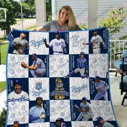 Mlb Kansas City Royals Quilt Blanket 03 and Home Decor