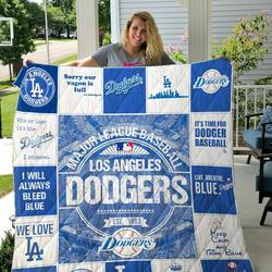 Mlb -Los Angeles Dodgers Quilt Blanket and Home Decor