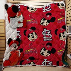 Mlb & Mickey Cobranded Hugger And Fleece Throw Quilt and Home Decor