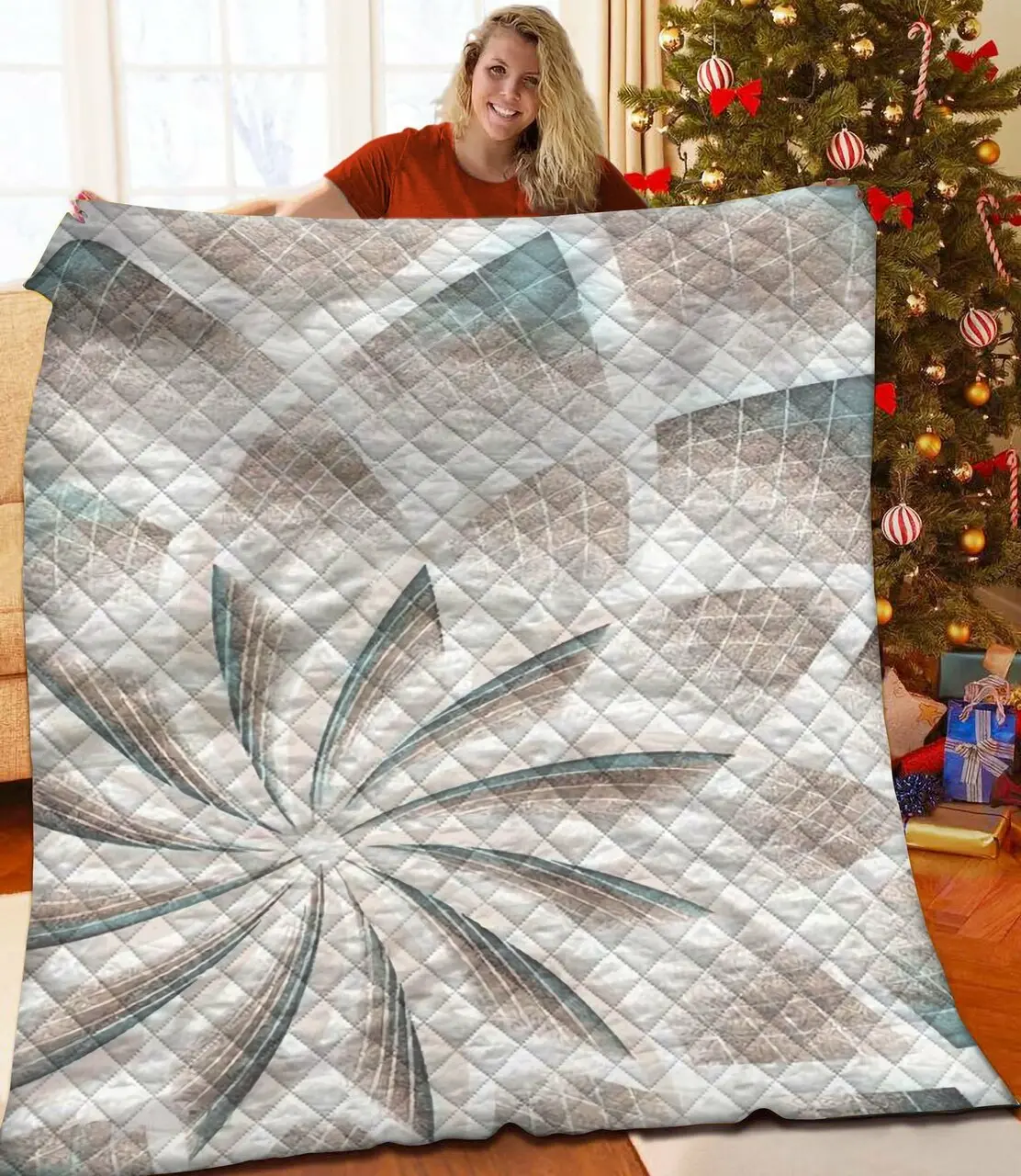 Modern Nordic Memory Quilt Acj and Home Decor