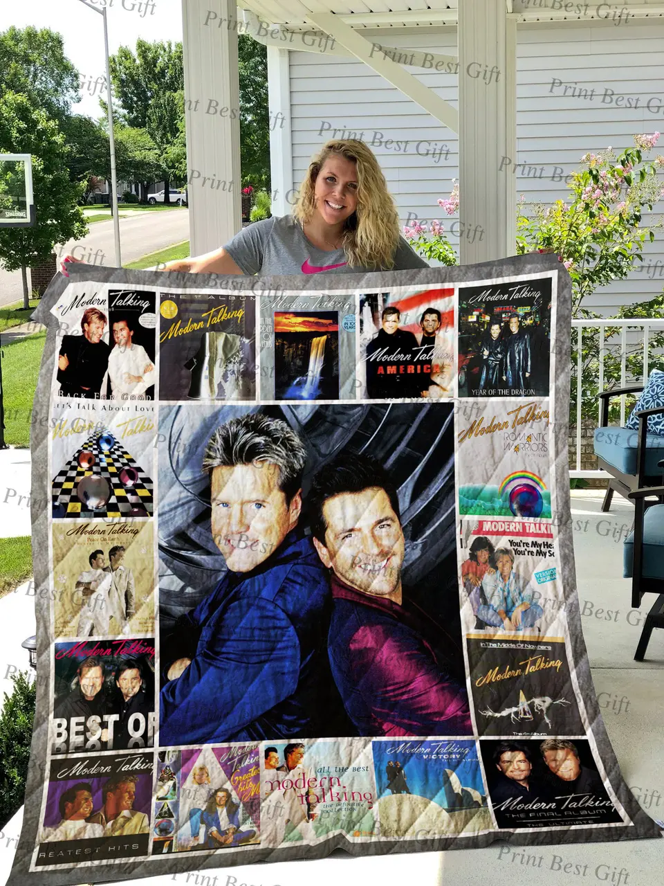 Modern Talking Albums Cover Poster Quilt 2 and Home Decor