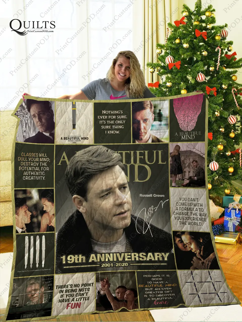 Mofi - A Beautiful Mind Quilt Blanket Ver 2 and Home Decor