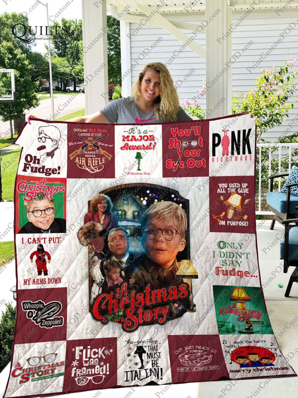 Mofi - A Christmas Story Quilt Blanket For Fans Ver 17-2 and Home Decor