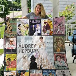 Mofi - Audrey Hepburn Quilt Blanket For Fans Ver 17 and Home Decor