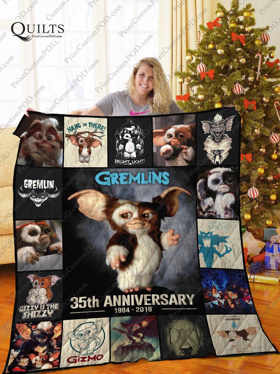 Mofi - Gremlins Quilt Blanket Ver 2 and Home Decor