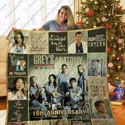 Mofi -GreyS Anatomy Quilt Blanket Ver 1 and Home Decor