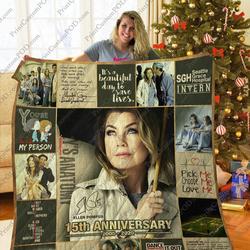 Mofi -GreyS Anatomy Quilt Blanket Ver 2 and Home Decor