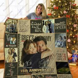 Mofi -GreyS Anatomy Quilt Blanket Ver 3 and Home Decor