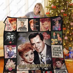 Mofi - I Love Lucy Quilt Blanket Ver 7 and Home Decor