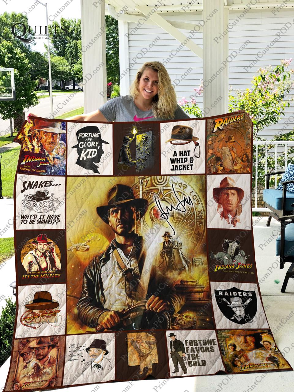 Mofi - Indiana Jones Quilt Blanket For Fans Ver 17-1 and Home Decor