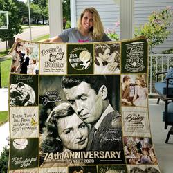 Mofi It S A Wonderful Life Quilt Blanket and Home Decor