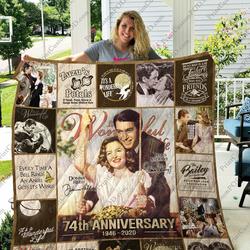 Mofi  ItS A Wonderful Life Quilt Blanket and Home Decor