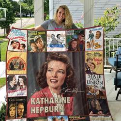 Mofi - Katharine Hepburn Quilt Blanket For Fans Ver 17 and Home Decor