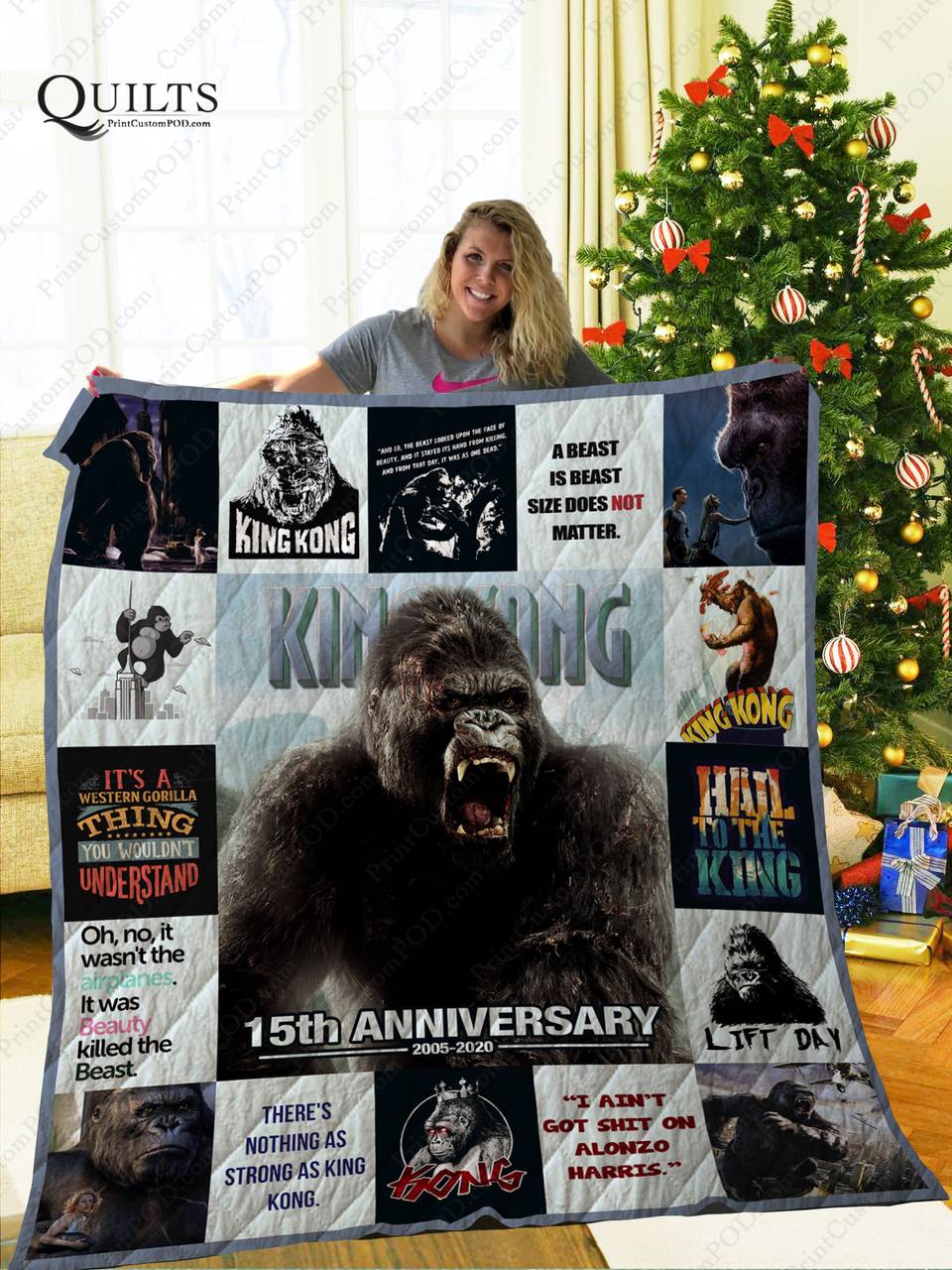 Mofi - King Kong Quilt Blanket Ver 1 and Home Decor