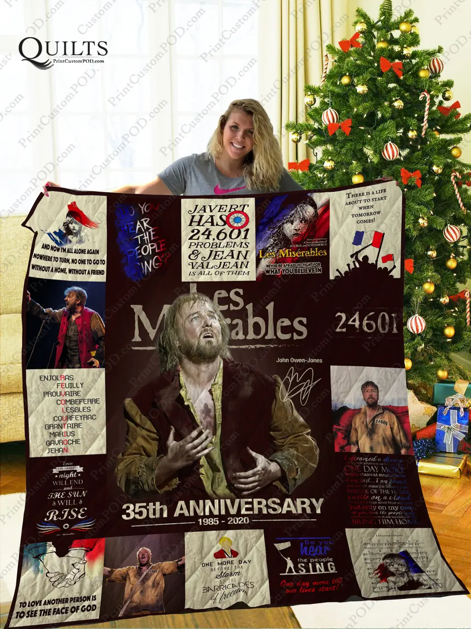 Mofi - Les Misrables Quilt Blanket Ver 1 and Home Decor