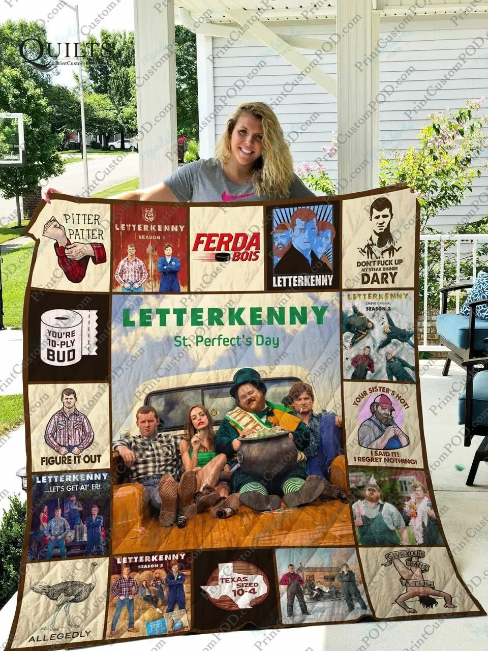 Mofi Letterkenny Quilt Blanket For Fans Ver 17 and Home Decor