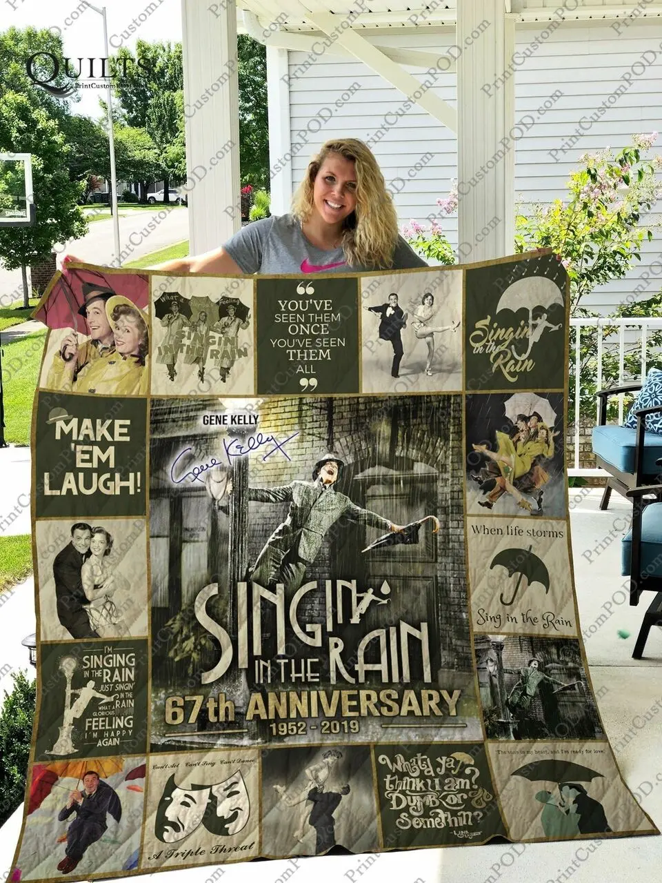 Mofi Singin In The Rain Quilt Blanket For Fans Ver 17 2 and Home Decor