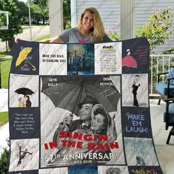 Mofi  Singing In The Rain Quilt Blanket For Fans Ver 2 and Home Decor