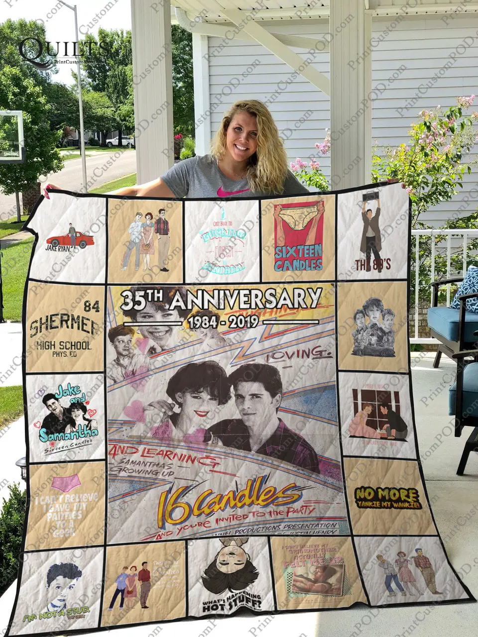 Mofi - Sixteen Candles Quilt Blanket For Fans Ver 17-1 and Home Decor