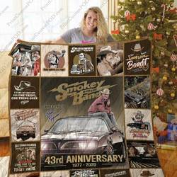Mofi Smokey And The Bandits Christmas Quilt Blanket Ver 17 1 and Home Decor