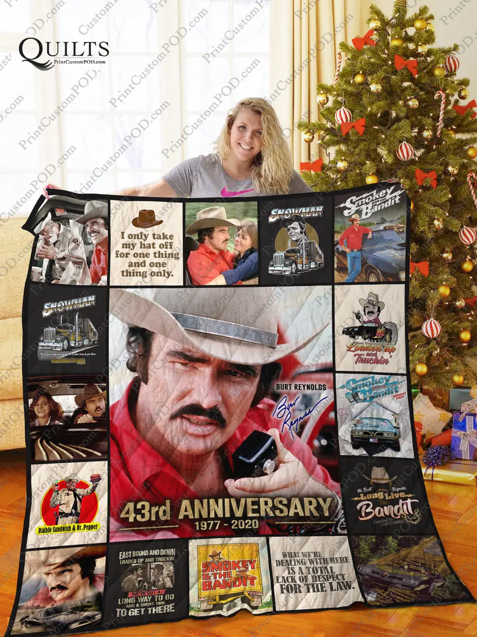 Mofi -Smokey And The Bandits Quilt Blanket Ver 4 and Home Decor