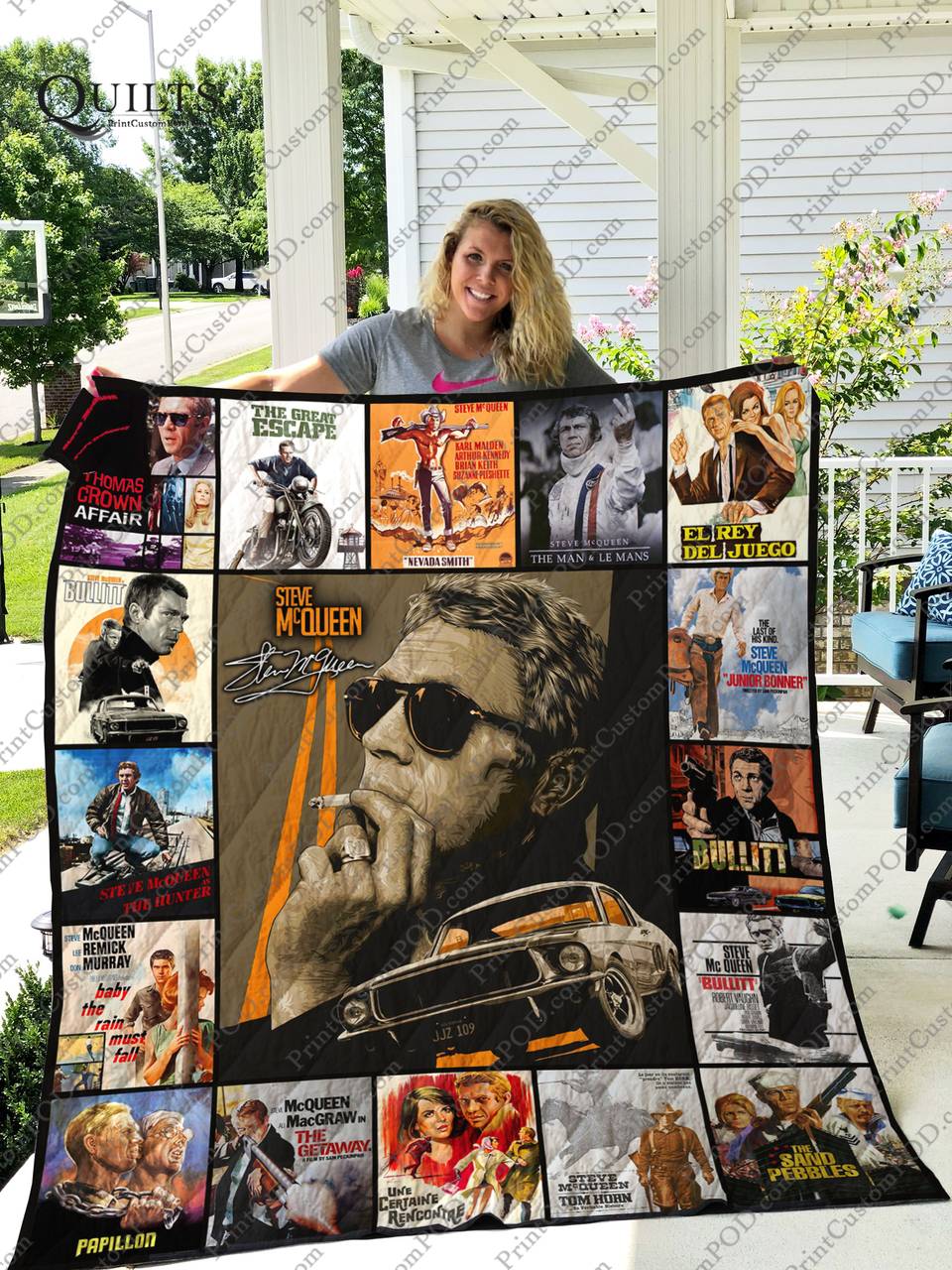 Mofi - Steve Mcqueen Quilt Blanket For Fans Ver 17 and Home Decor