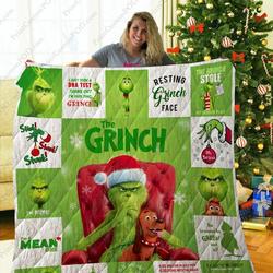 Mofi The Grinch Quilt Blanket Ver 1 and Home Decor
