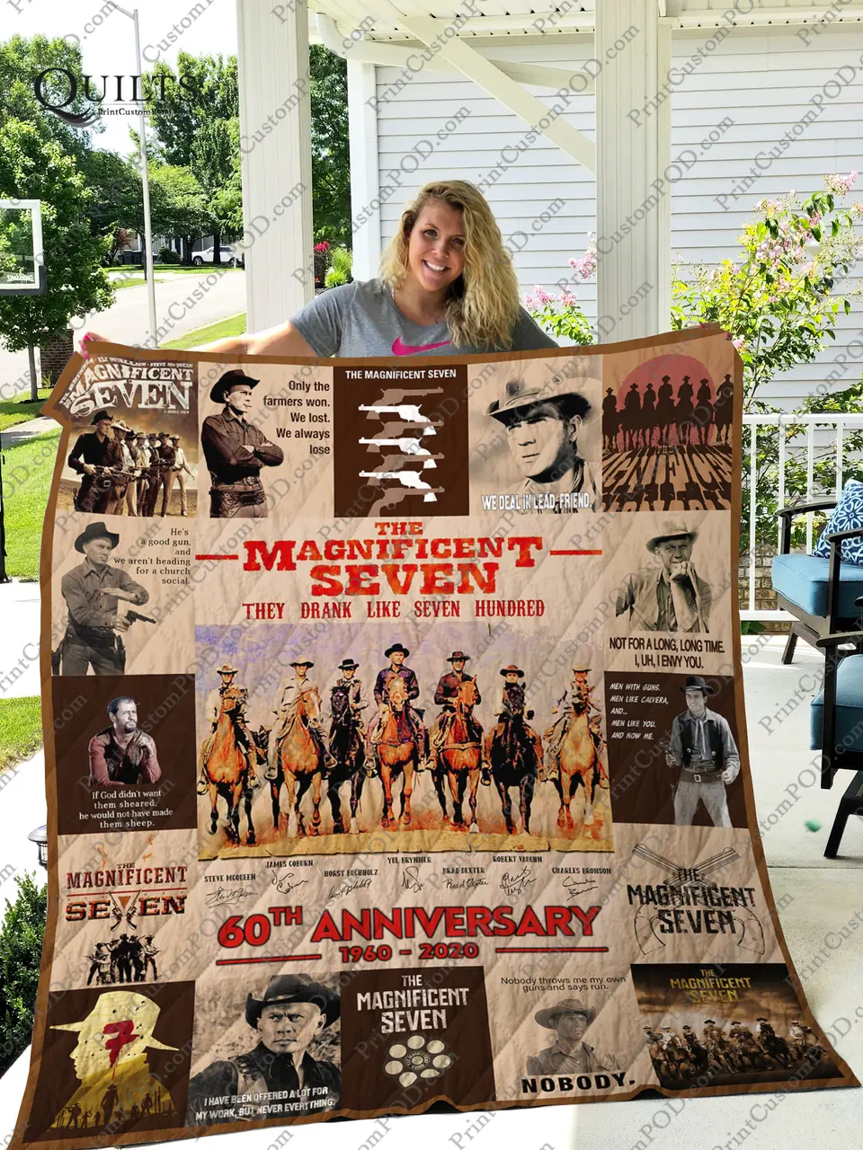 Mofi - The Magnificent Seven Quilt Blanket For Fans Ver 17-1 and Home Decor