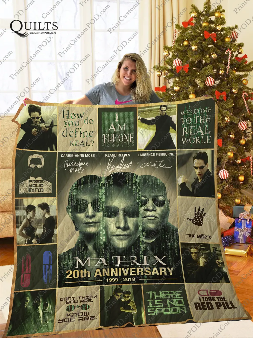 Mofi -The Matrix Trilogy Quilt Blanket Ver 2 and Home Decor
