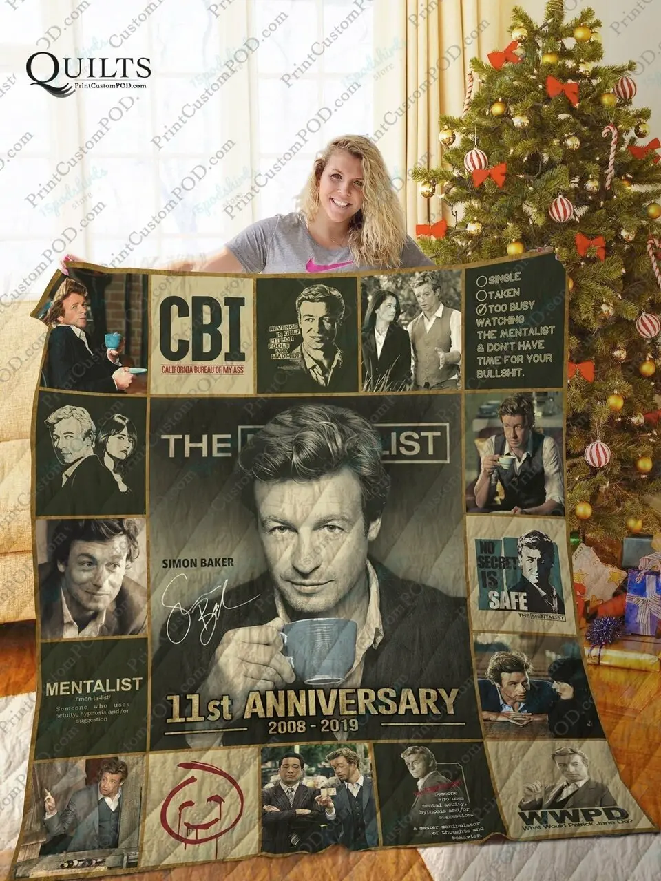 Mofi The Mentalist Quilt Blanket Ver 17 and Home Decor