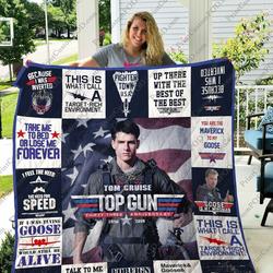 Mofi Top Gun Tom Cruise 33Th Anniversary Quilt Blanket For Fans Ver 17 and Home Decor