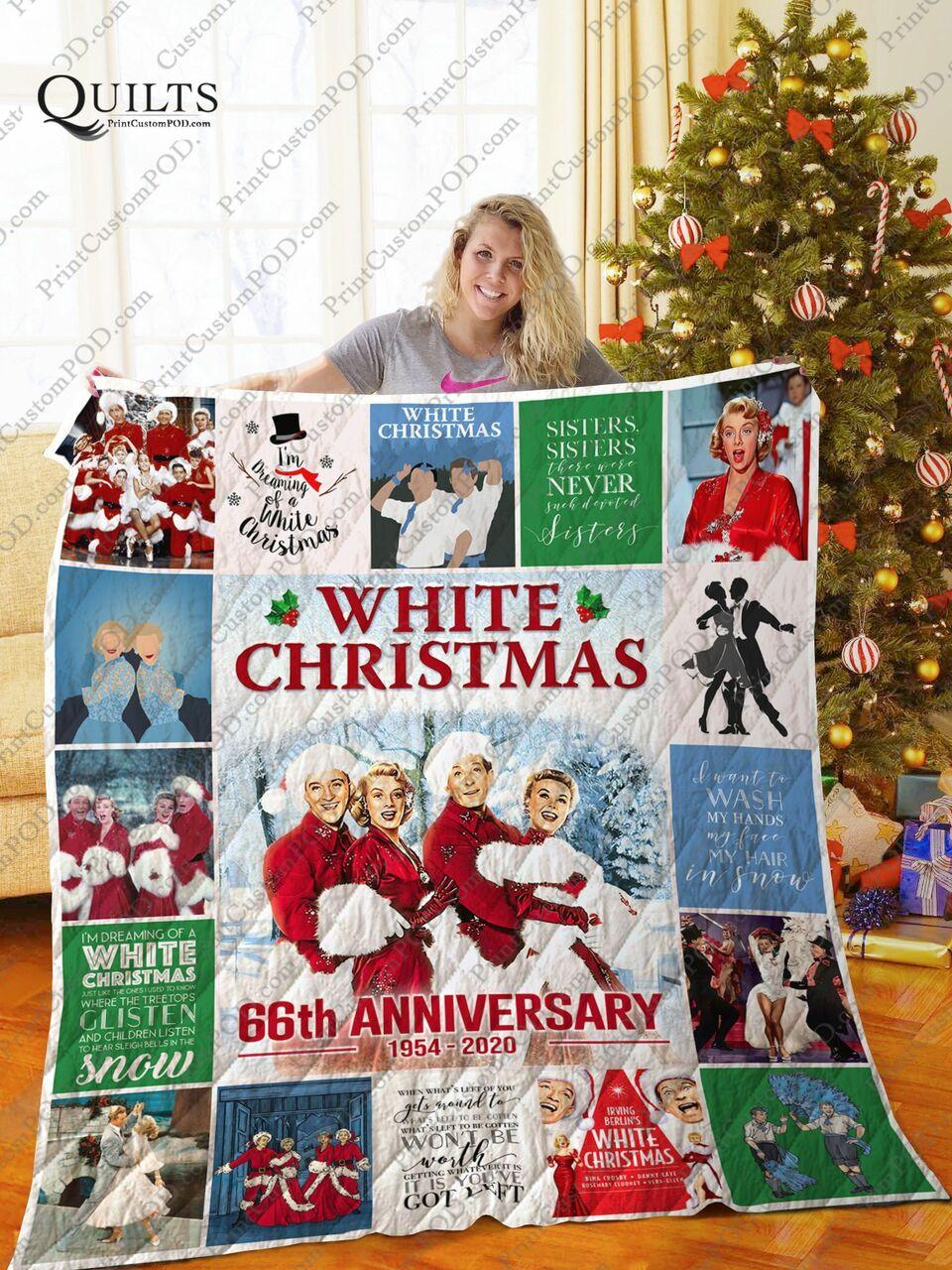 Mofi White Christmas Quilt Blanket Ver 1 and Home Decor