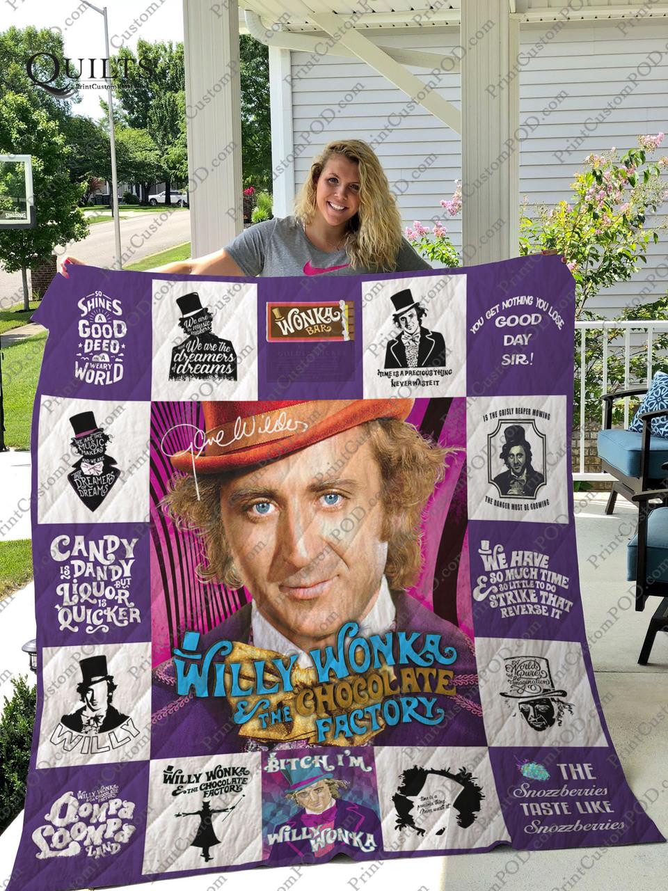 Mofi - Willy Wonka And The Chocolate Factory Quilt Blanket For Fans Ver 17-1 and Home Decor