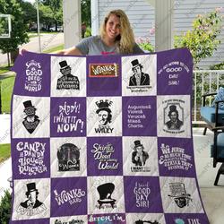 Mofi - Willy Wonka And The Chocolate Factory Quilt Blanket For Fans Ver 25 and Home Decor