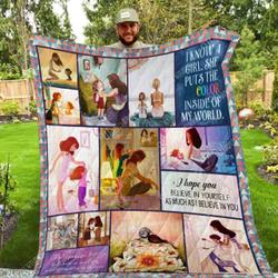 Mom And Daughter Washable Quilt P63 and Home Decor