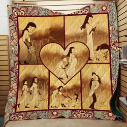 Mom Diary Quilt Blanket and Home Decor