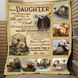 Mom To My Daughter JFJ10011 3D Customized Quilt 2707 and Home Decor
